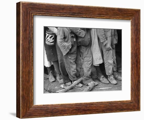 Flood Refugees, 1937-Walker Evans-Framed Photographic Print