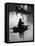 Flood Victim Paddling Boat Fashioned Out of Four Washtubs in the Flood Waters of Mississippi River-Margaret Bourke-White-Framed Premier Image Canvas