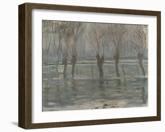 Flood Waters, 1896-Claude Monet-Framed Giclee Print