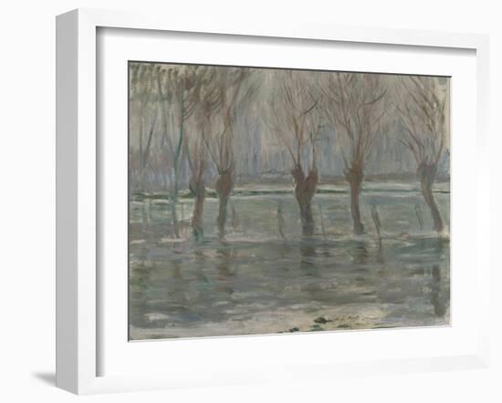 Flood Waters, 1896-Claude Monet-Framed Giclee Print