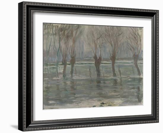 Flood Waters, 1896-Claude Monet-Framed Giclee Print