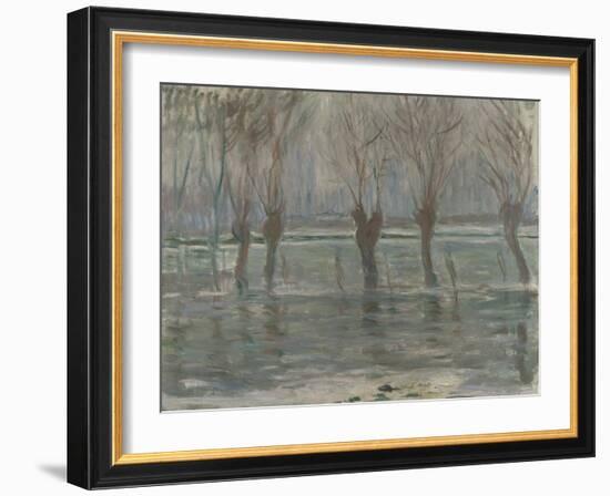 Flood Waters, 1896-Claude Monet-Framed Giclee Print