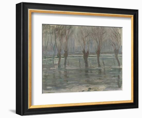 Flood Waters, 1896-Claude Monet-Framed Giclee Print