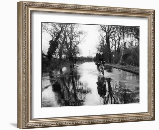 Flooded Country Lane-Fred Musto-Framed Photographic Print