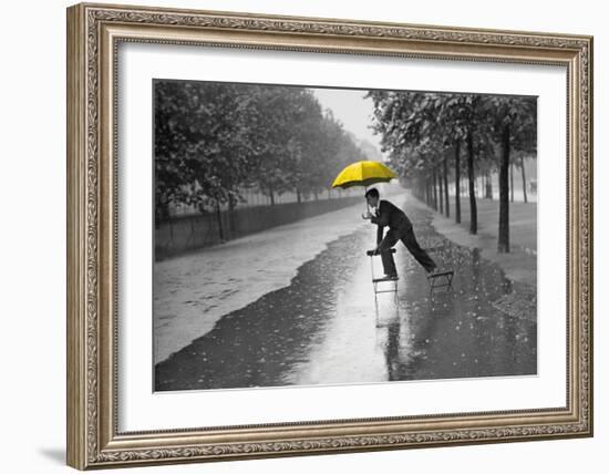 Flooded Mall, c.1934-H^ F^ Davis-Framed Art Print