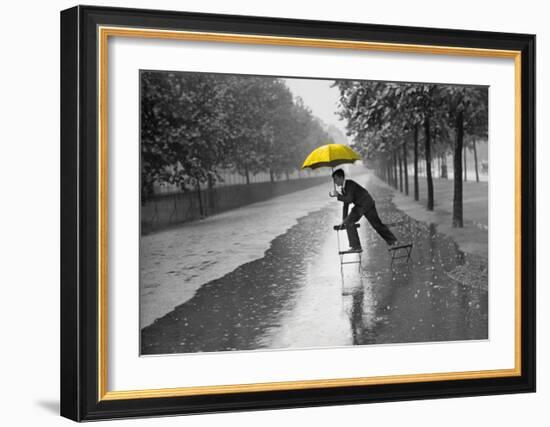 Flooded Mall, c.1934-H^ F^ Davis-Framed Art Print