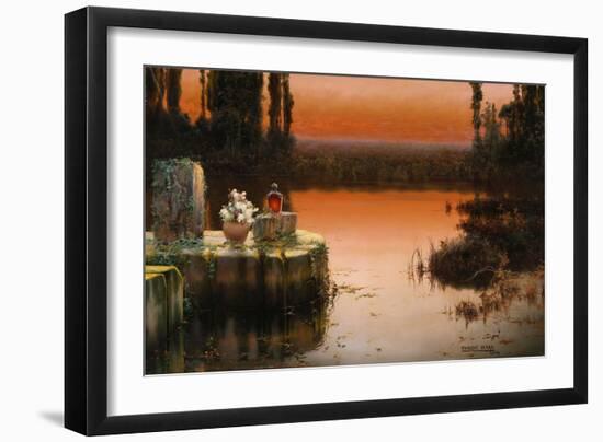 Flooded Ruins at Sunset-Enrique Serra-Framed Giclee Print