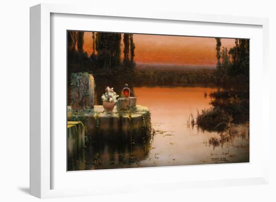 Flooded Ruins at Sunset-Enrique Serra-Framed Giclee Print