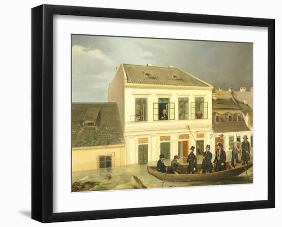 Flooding of Budapest-Henri-Paul Motte-Framed Giclee Print