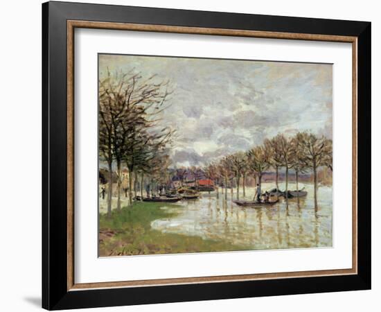 Flooding on the Road to Saint Germain, 1876-Alfred Sisley-Framed Giclee Print