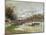 Flooding on the Road to Saint Germain, 1876-Alfred Sisley-Mounted Giclee Print