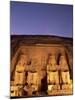 Floodlit Temple Facade and Colossi of Ramses II (Ramesses the Great), Abu Simbel, Nubia, Egypt-Upperhall Ltd-Mounted Photographic Print