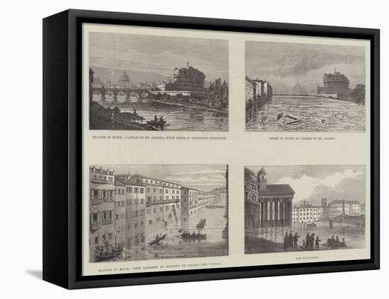 Floods in Rome-null-Framed Premier Image Canvas