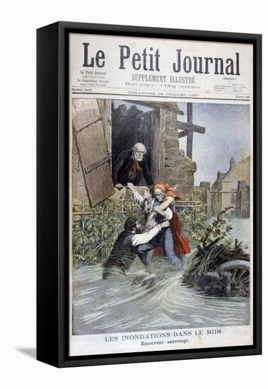 Floods in the Midi, South of France, 1897-Henri Meyer-Framed Premier Image Canvas