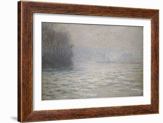 Floods on the Seine Near Bennecourt; Debacle, La Seine Pres Bennecourt, 1893-Claude Monet-Framed Giclee Print