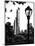 Floor Lamp in Central Park Overlooking Buildings (Essex House), Manhattan, New York-Philippe Hugonnard-Mounted Photographic Print