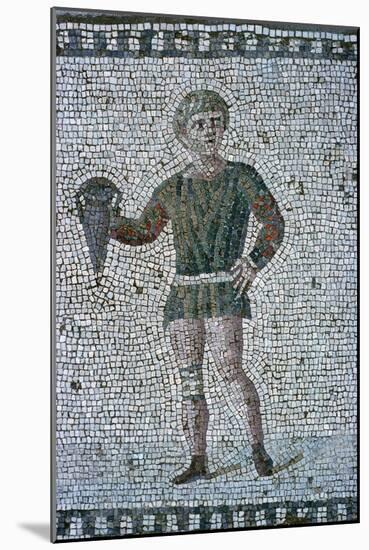 Floor mosaic from a Roman villa-Unknown-Mounted Giclee Print