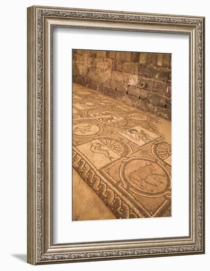 Floor Mosaics, Petra Church (Byzantine Church), Built Between the 5th and 7th Centuries Ad-Richard Maschmeyer-Framed Photographic Print