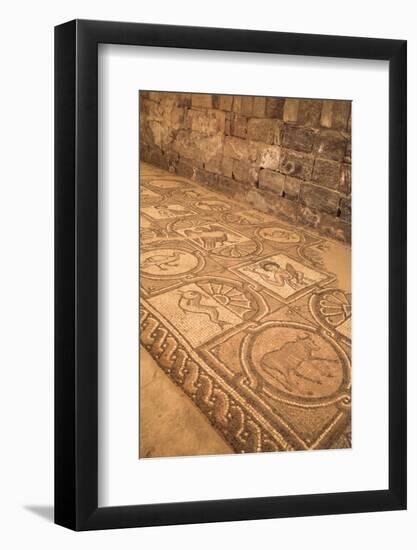 Floor Mosaics, Petra Church (Byzantine Church), Built Between the 5th and 7th Centuries Ad-Richard Maschmeyer-Framed Photographic Print