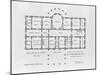 Floor Plan of the White House-null-Mounted Giclee Print