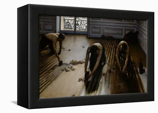 Floor Scrapers-Gustave Caillebotte-Framed Premier Image Canvas