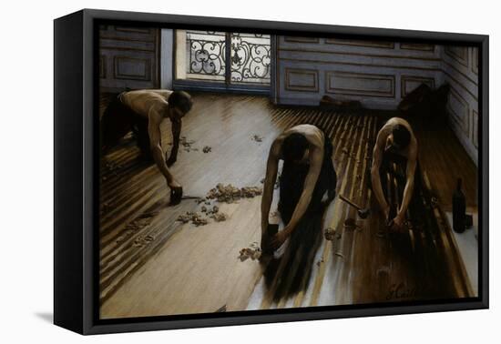 Floor Scrapers-Gustave Caillebotte-Framed Premier Image Canvas