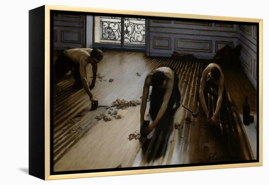 Floor Scrapers-Gustave Caillebotte-Framed Premier Image Canvas