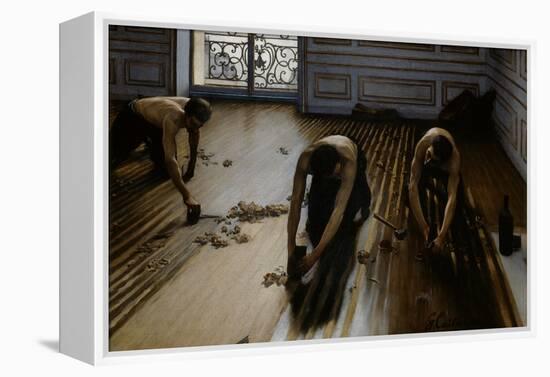 Floor Scrapers-Gustave Caillebotte-Framed Premier Image Canvas