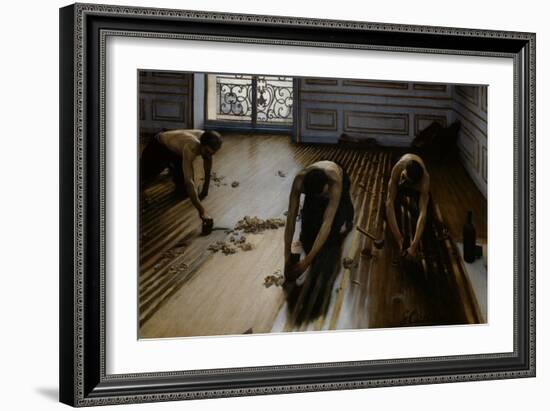 Floor Scrapers-Gustave Caillebotte-Framed Giclee Print