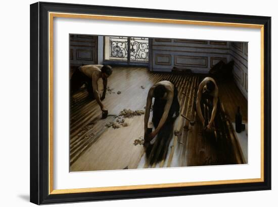 Floor Scrapers-Gustave Caillebotte-Framed Giclee Print