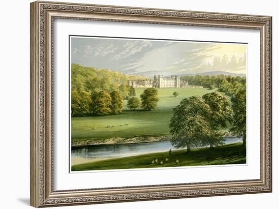 Floors Castle, Roxburghshire, Scotland, Duke of Roxburghe, C1880-Benjamin Fawcett-Framed Giclee Print