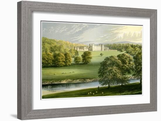 Floors Castle, Roxburghshire, Scotland, Duke of Roxburghe, C1880-Benjamin Fawcett-Framed Giclee Print
