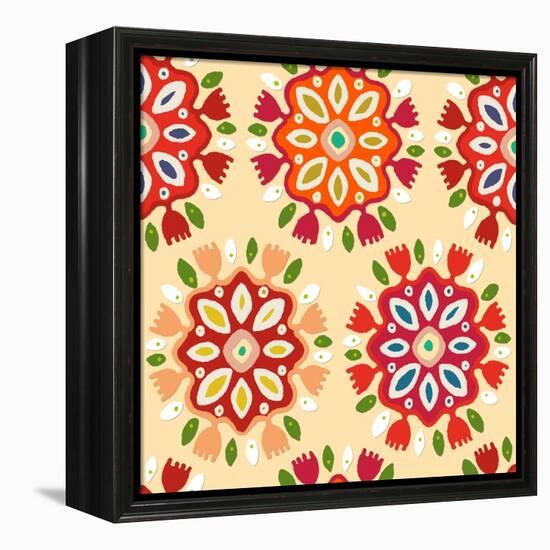 Flor-Sharon Turner-Framed Stretched Canvas