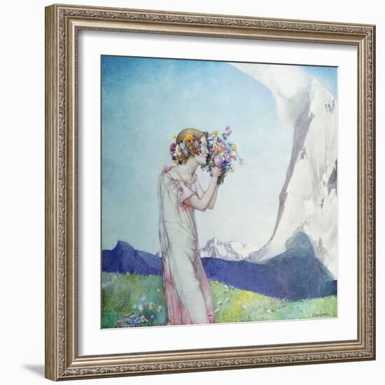 Flora Alpina-Edward Reginald Frampton-Framed Giclee Print