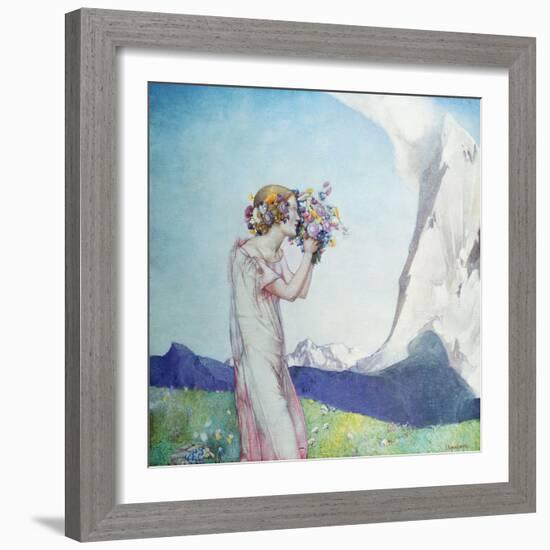 Flora Alpina-Edward Reginald Frampton-Framed Giclee Print