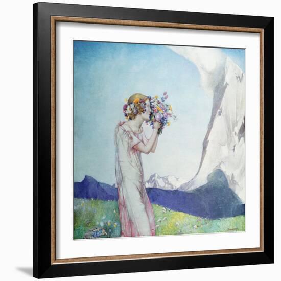 Flora Alpina-Edward Reginald Frampton-Framed Giclee Print