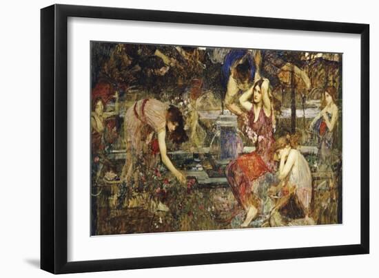 Flora and the Zephyrs-John William Waterhouse-Framed Giclee Print