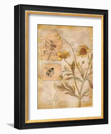 Flora Bumble Bee-Paul Brent-Framed Art Print