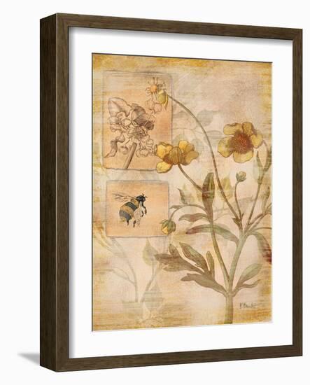 Flora Bumble Bee-Paul Brent-Framed Art Print