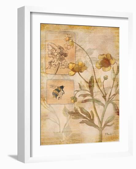 Flora Bumble Bee-Paul Brent-Framed Art Print