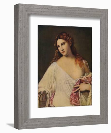 'Flora', c1515-1517, (c1915)-Titian-Framed Giclee Print