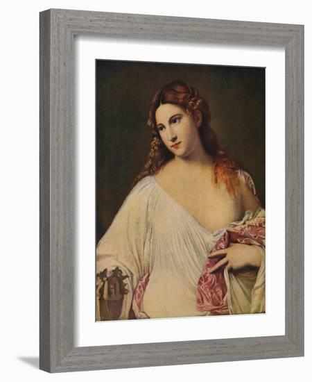 'Flora', c1515-1517, (c1915)-Titian-Framed Giclee Print