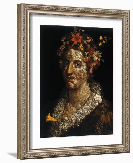 Flora, C1591-Giuseppe Arcimboldi-Framed Giclee Print