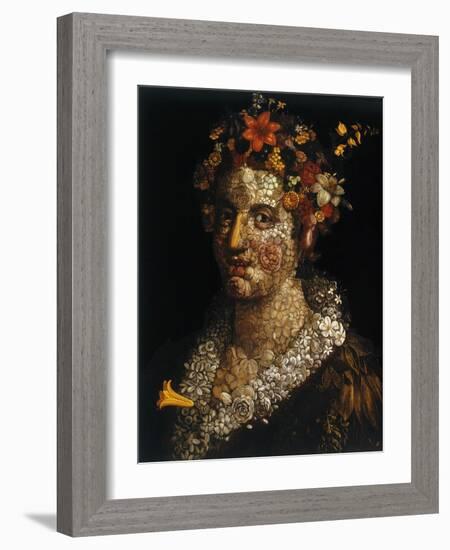 Flora, C1591-Giuseppe Arcimboldi-Framed Giclee Print