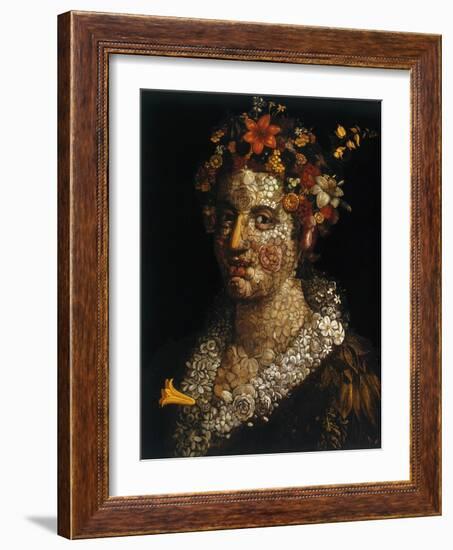 Flora, C1591-Giuseppe Arcimboldi-Framed Giclee Print