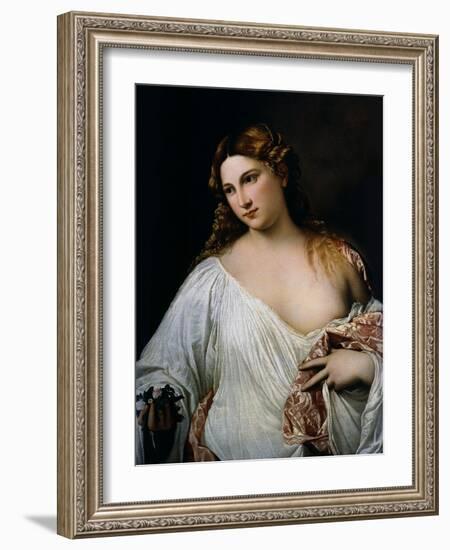 Flora, Ca 1515-Titian (Tiziano Vecelli)-Framed Giclee Print