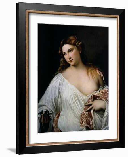 Flora, Ca 1515-Titian (Tiziano Vecelli)-Framed Giclee Print