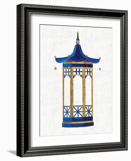 Flora Chinoiserie VII Textured-Emily Adams-Framed Art Print