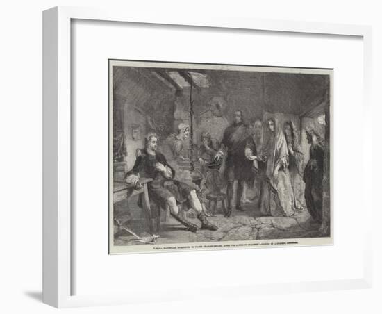 Flora Macdonald Introduced to Prince Charles Edward, after the Battle of Culloden-Alexander Johnston-Framed Premium Giclee Print