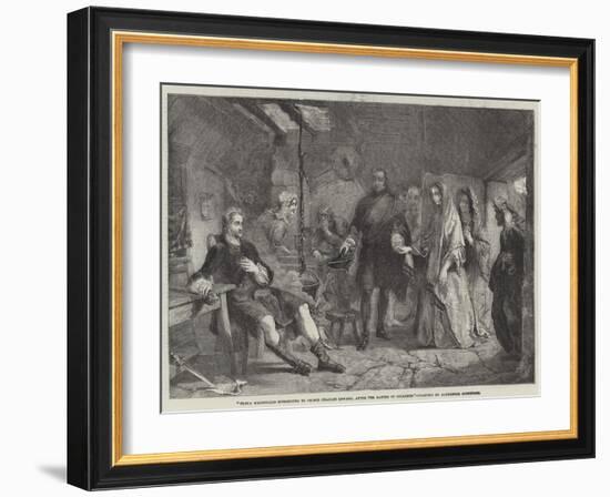 Flora Macdonald Introduced to Prince Charles Edward, after the Battle of Culloden-Alexander Johnston-Framed Premium Giclee Print